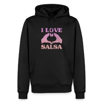 Salsa - Sweat à capuche Premium bio Homme - noir - Devant - Nico (187cm)