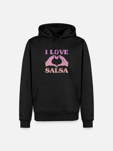 Salsa - Men’s Premium Organic Hoodie - black
