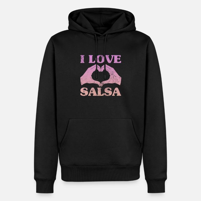 Salsa - Männer Premium Bio Hoodie - Schwarz