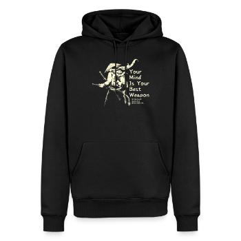 Samurai Ronin Schwertkampf Krieger Geschenk - Männer Premium Bio Hoodie - Schwarz - Vorne - Nico (187cm)