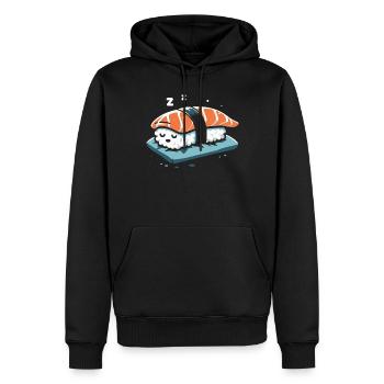 Sushi Essen Japan Nigiri Geschenk - Männer Premium Bio Hoodie - Schwarz - Vorne - Nico (187cm)