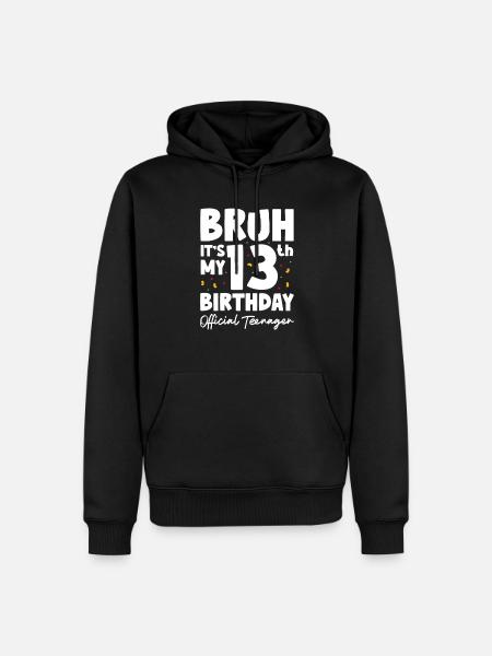 Tiener Tiener Tiener Tieners Teeny Gift - Mannen Premium Bio hoodie - zwart