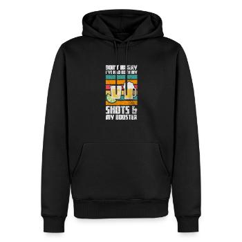 Tequila - Männer Premium Bio Hoodie - Schwarz - Vorne - Nico (187cm)