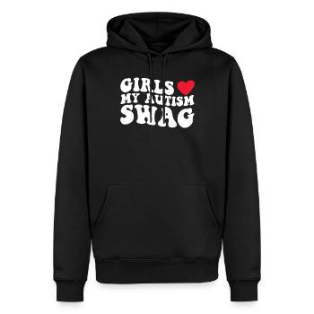 Autismus Awareness Day Autist Geschenk - Männer Premium Bio Hoodie - Schwarz - Vorne - Nico (187cm)