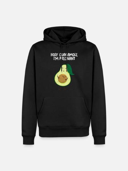 Avocado Guacamole Vegan Gift - Men’s Premium Organic Hoodie - black
