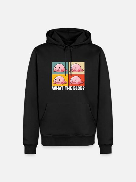 Süßer Blobfisch Hässlicher Fisch - Herre Premium økologisk hoodie - sort