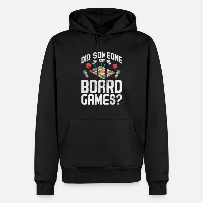 Jeu - Sweat à capuche Premium bio Homme - noir