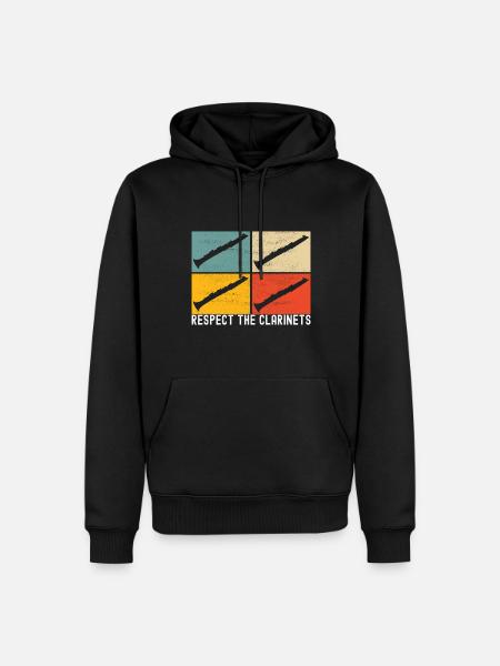 Clarinet Wind Instrument Clarinet player - Men’s Premium Organic Hoodie - black