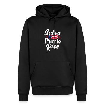 Salsa Danse Cuba Danse Latino Cours Cadeau - Sweat à capuche Premium bio Homme - noir - Devant - Nico (187cm)