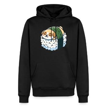 Sushi Essen Japan Nigiri Geschenk - Männer Premium Bio Hoodie - Schwarz - Vorne - Nico (187cm)