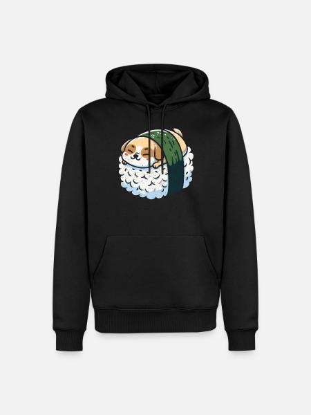 Sushi - Männer Premium Bio Hoodie - Schwarz