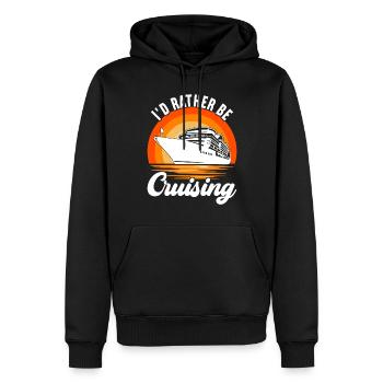 Croisière Vacances Bateau de croisière - Sweat à capuche Premium bio Homme - noir - Devant - Nico (187cm)