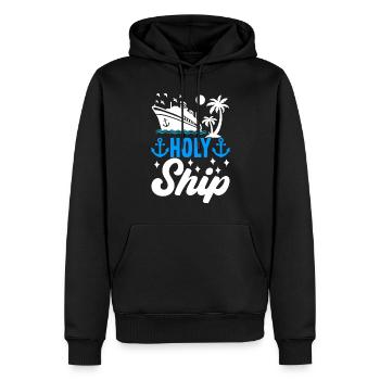 Croisière Vacances Bateau de croisière - Sweat à capuche Premium bio Homme - noir - Devant - Nico (187cm)
