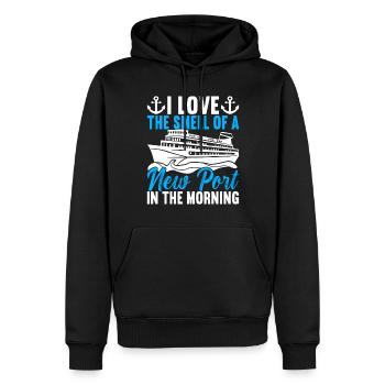 Kreuzfahrt Urlaub Kreuzfahrtschiff - Männer Premium Bio Hoodie - Schwarz - Vorne - Nico (187cm)