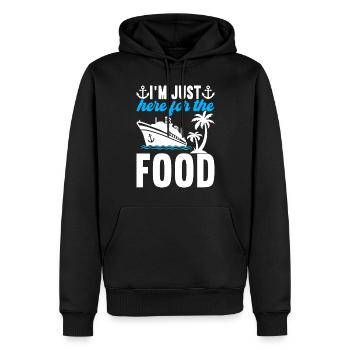Croisière Vacances Bateau de croisière - Sweat à capuche Premium bio Homme - noir - Devant - Nico (187cm)