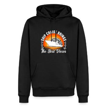 Kreuzfahrt Urlaub Kreuzfahrtschiff - Männer Premium Bio Hoodie - Schwarz - Vorne - Nico (187cm)