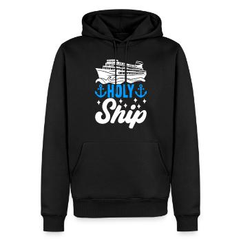 Croisière Vacances Bateau de croisière - Sweat à capuche Premium bio Homme - noir - Devant - Nico (187cm)