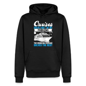 Kreuzfahrt Urlaub Kreuzfahrtschiff - Männer Premium Bio Hoodie - Schwarz - Vorne - Nico (187cm)