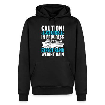 Croisière Vacances Bateau de croisière - Sweat à capuche Premium bio Homme - noir - Devant - Nico (187cm)