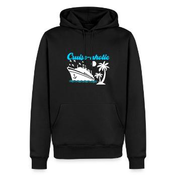Croisière Vacances Bateau de croisière - Sweat à capuche Premium bio Homme - noir - Devant - Nico (187cm)