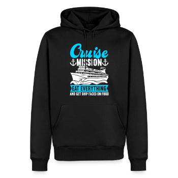 Kreuzfahrt Urlaub Kreuzfahrtschiff - Männer Premium Bio Hoodie - Schwarz - Vorne - Nico (187cm)