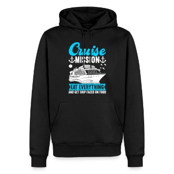 Kreuzfahrt Urlaub Kreuzfahrtschiff - Männer Premium Bio Hoodie - Schwarz - Vorne - Nico (187cm)