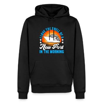 Kreuzfahrt Urlaub Kreuzfahrtschiff - Männer Premium Bio Hoodie - Schwarz - Vorne - Nico (187cm)