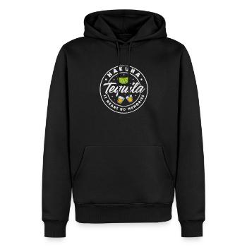 Tequila - Männer Premium Bio Hoodie - Schwarz - Vorne - Nico (187cm)