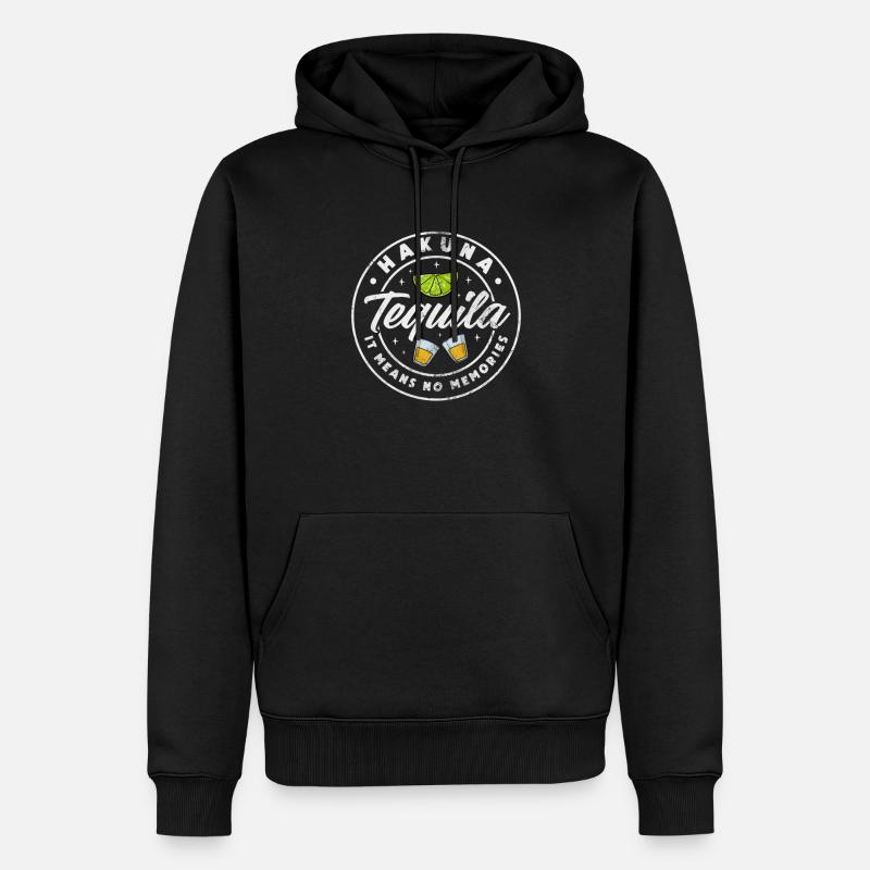 Tequila - Männer Premium Bio Hoodie - Schwarz
