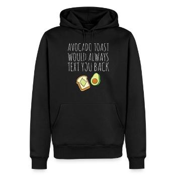 Avocado Guacamole Vegan Geschenk - Männer Premium Bio Hoodie - Schwarz - Vorne - Nico (187cm)