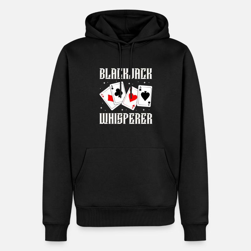 Black Jack - Männer Premium Bio Hoodie - Schwarz