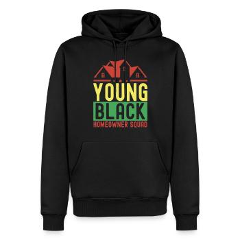 Hausbesitzer Einweihungsparty - Männer Premium Bio Hoodie - Schwarz - Vorne - Nico (187cm)