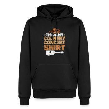 Pays - Sweat à capuche Premium bio Homme - noir - Devant - Nico (187cm)