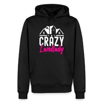 Pendaison de crémaillère des propriétaires - Sweat à capuche Premium bio Homme - noir - Devant - Nico (187cm)