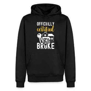 Hausbesitzer Einweihungsparty - Männer Premium Bio Hoodie - Schwarz - Vorne - Nico (187cm)