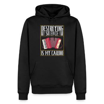 Akkordeon Instrument Akkordeonspieler - Männer Premium Bio Hoodie - Schwarz - Vorne - Nico (187cm)