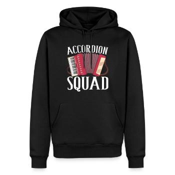 Akkordeon Instrument Akkordeonspieler - Männer Premium Bio Hoodie - Schwarz - Vorne - Nico (187cm)