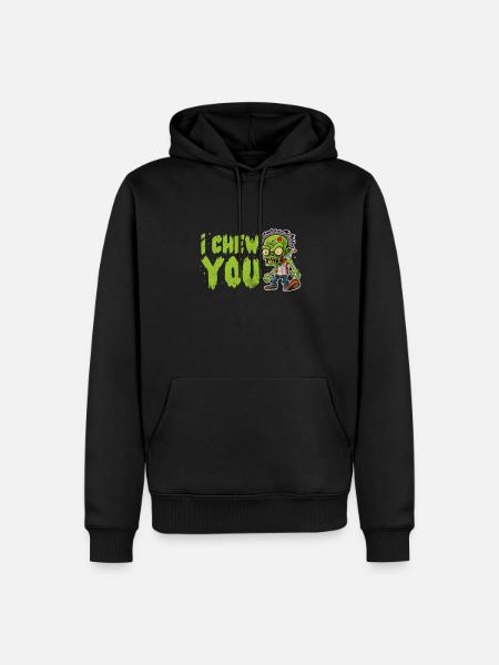 Zombie - Männer Premium Bio Hoodie - Schwarz