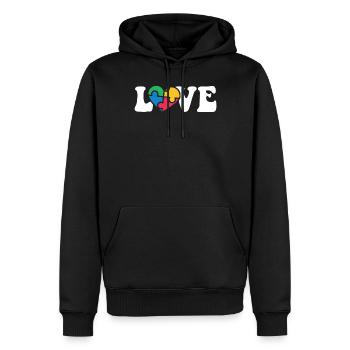 Autismus Awareness Day Autist Geschenk - Männer Premium Bio Hoodie - Schwarz - Vorne - Nico (187cm)