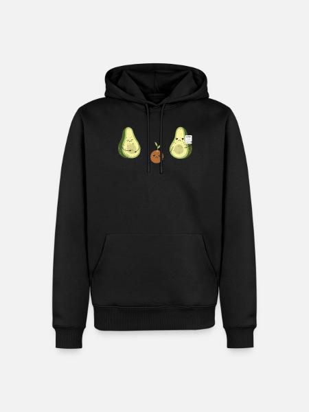 Avocado - Men’s Premium Organic Hoodie - black