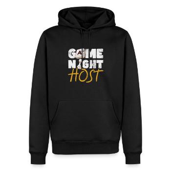Brettspiel - Männer Premium Bio Hoodie - Schwarz - Vorne - Nico (187cm)