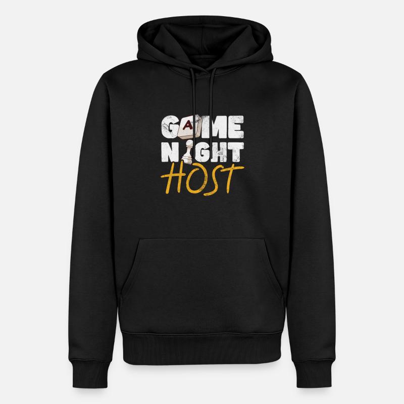 Jeu - Sweat à capuche Premium bio Homme - noir