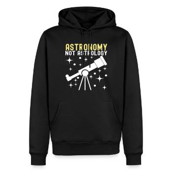 Atronome Astronomie - Männer Premium Bio Hoodie - Schwarz - Vorne - Nico (187cm)