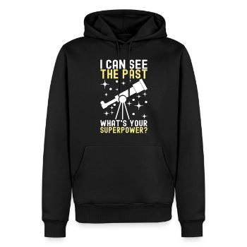 Atronome Astronomie - Männer Premium Bio Hoodie - Schwarz - Vorne - Nico (187cm)