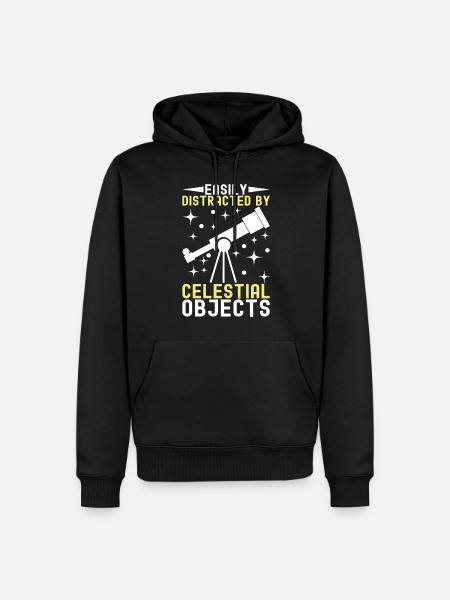 Atronome Astronomy - Men’s Premium Organic Hoodie - black