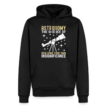 Atronome Astronomie - Männer Premium Bio Hoodie - Schwarz - Vorne - Nico (187cm)