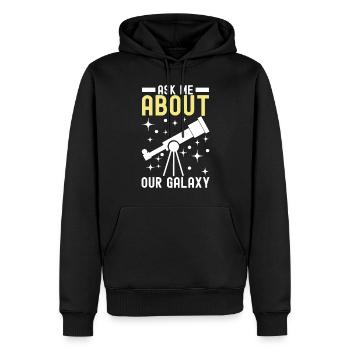 Atronome Astronomie - Männer Premium Bio Hoodie - Schwarz - Vorne - Nico (187cm)