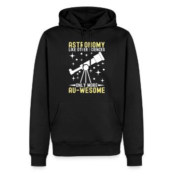 Atronome Astronomie - Männer Premium Bio Hoodie - Schwarz - Vorne - Nico (187cm)