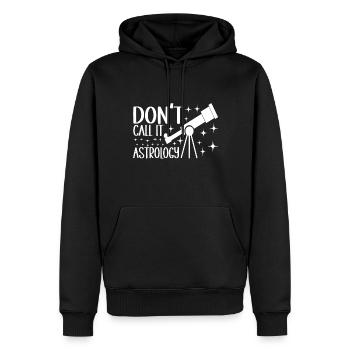 Astronomie astronome - Sweat à capuche Premium bio Homme - noir - Devant - Nico (187cm)