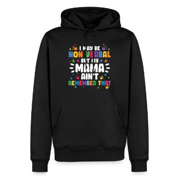 Autismus Awareness Day Autist Geschenk - Männer Premium Bio Hoodie - Schwarz - Vorne - Nico (187cm)